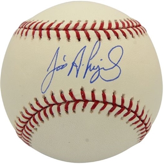 Jose Albert Pujols Autographed Baseball with Rare Full Name